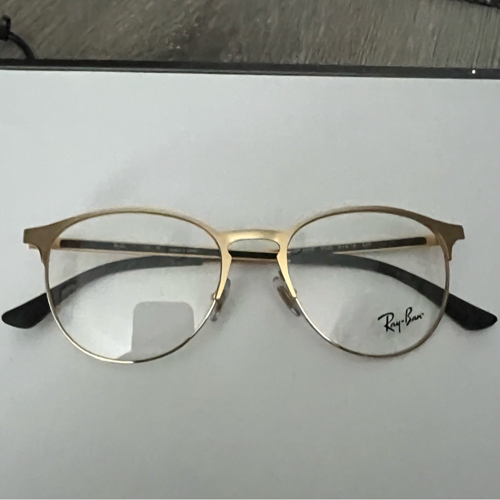 Ray Ban eye glasses RB 6375 gold brand new